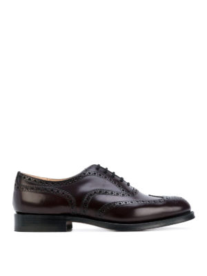 CHURCH'S: classic shoes - Burwood polished leather Oxford brogues