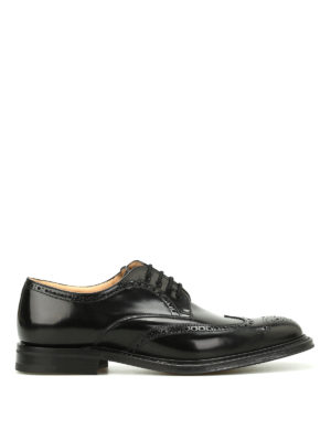 CHURCH'S: classiche - Derby brogue Munich in pelle