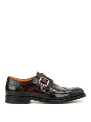 CHURCH'S: classiche - Monk strap Pattie in pelle sfumata