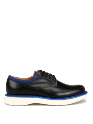 CHURCH'S: scarpe stringate - Stringate Brandon in pelle liscia nera