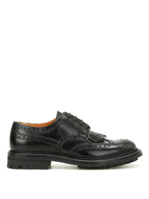 CHURCH'S: scarpe stringate - Derby brogue Priscilla con frangia
