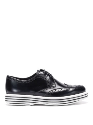 CHURCH'S: scarpe stringate - Derby brogue con suola a righe
