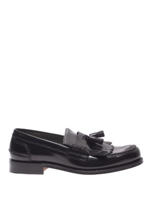CHURCH'S: Mocassini e slippers - Mocassini Oreham in pelle lucida con nappe