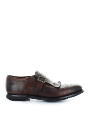 CHURCH'S: Mocassini e slippers - Monk strap in pelle used Shanghai Vintage