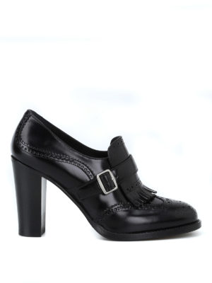 CHURCH'S: Mocassini e slippers - Mocassini con tacco Sibylle neri