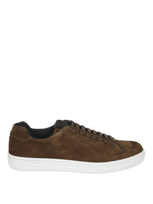 CHURCH'S: sneakers - Sneaker Mirfield in suede marrone