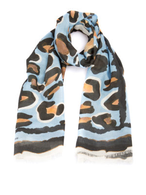 Class Roberto Cavalli: Bufandas y pañuelos - Bufanda - Azul Claro