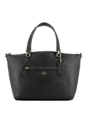 COACH: bauletti - Borsa Prairie in pelle nera