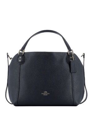 COACH: borse a spalla - Borsa Edie 28 in pelle blu