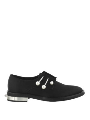 Coliac: scarpe stringate - Derby Fernanda in raso nero