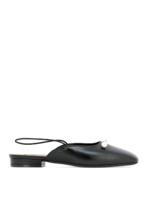 Coliac: sabot - Sabot neri Loretta in pelle