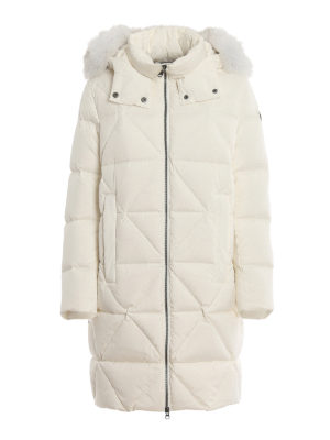 Colmar Originals: padded coats - Matte white stretch nylon padded coat