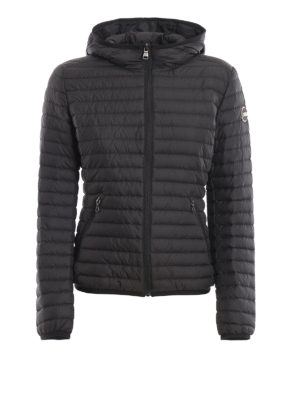 Colmar Originals: padded jackets - Black hooded quilted puffer jacket