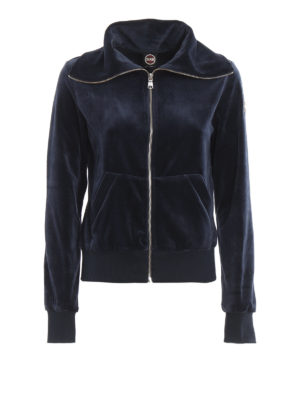 Colmar Originals: Sweatshirts & Sweaters - Blue chenille logo sweatshirt