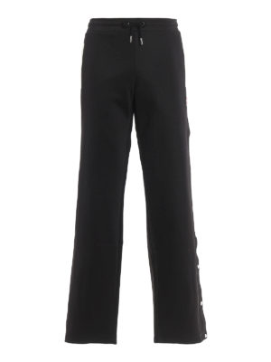 Colmar Originals: tracksuit bottoms - Black track pants with side snaps