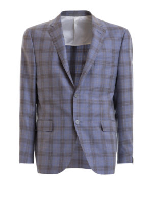 CORNELIANI: giacche blazer - Blazer in lana con a quadri