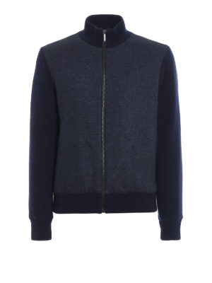 CORNELIANI: casual jackets - Silk and cashmere slightly padded jacket