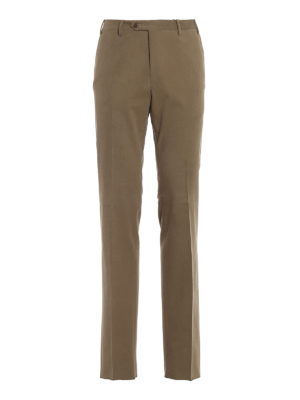 CORNELIANI: casual trousers - Leader stretch cotton trousers