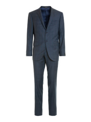 Corneliani: formal suits - Check wool two-piece suit