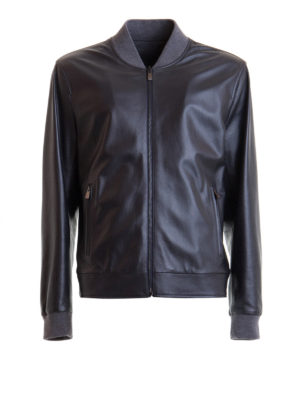 CORNELIANI: leather jacket - Reversible leather jacket