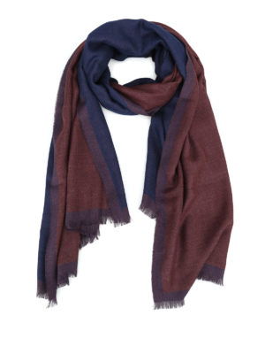 CORNELIANI: sciarpe e foulard - Sciarpa in tela di cashmere misto seta