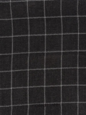 CORNELIANI: scarves - Checked silk cashmere blend scarf