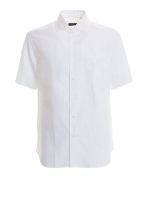 CORNELIANI: camicie - Camicia bianca a maniche corte