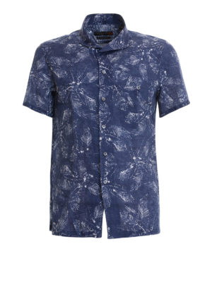 CORNELIANI: camicie - Camicia in lino stampato