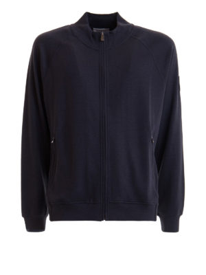 CORNELIANI: Sweatshirts & Sweaters - Raglan sleeve zipped sweatshirt