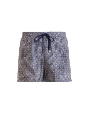 CORNELIANI: Costumi piscina e boxer - Boxer da mare in nylon con fantasia micro