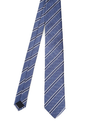 CORNELIANI: cravatte e papillion - Cravatta in seta a righe