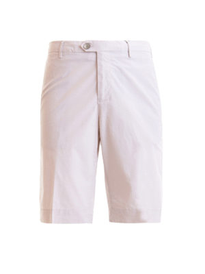 CORNELIANI: Trousers Shorts - Stretch cotton bermuda shorts