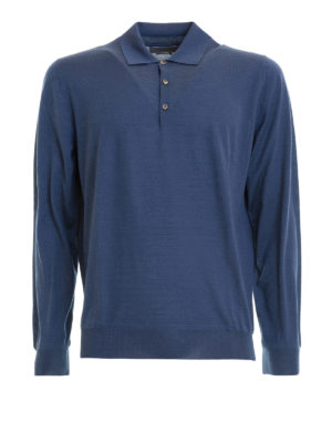 CORNELIANI: maglia a collo alto e polo - Polo in filato di cashmere lana e seta