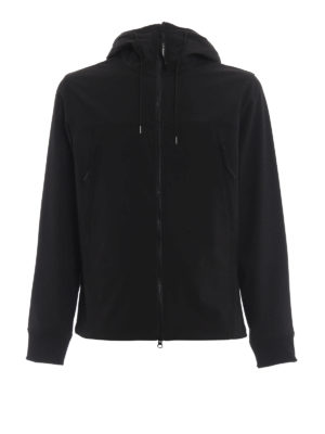 CP COMPANY: giacche casual - Giacca a vento Goggle nera con occhialini