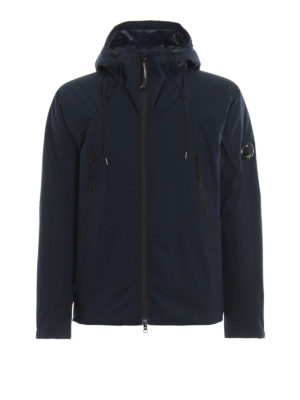 CP COMPANY: giacche imbottite - Giacca blu imbottita in Primaloft con oblò