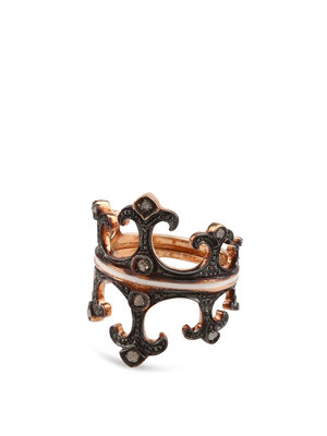 De Maria: rings - Silver crown ring