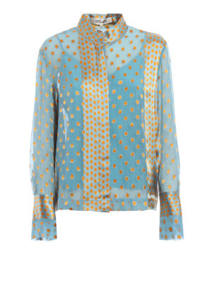 Diane von Furstenberg: bluse - Blusa in seta con dischetti colorati
