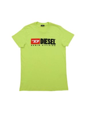 DIESEL: t-shirts - Just Division t-shirt i n neon green