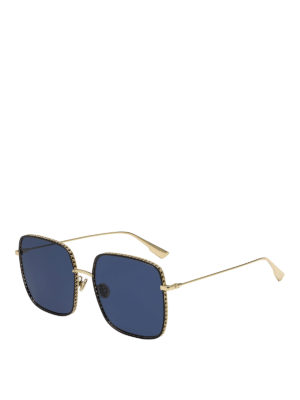 DIOR: sunglasses - DiorByDior dark lens squared sunglasses
