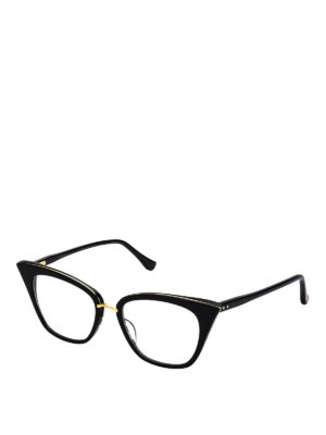 DITA: Glasses - Rebella black cat-eye eyeglasses