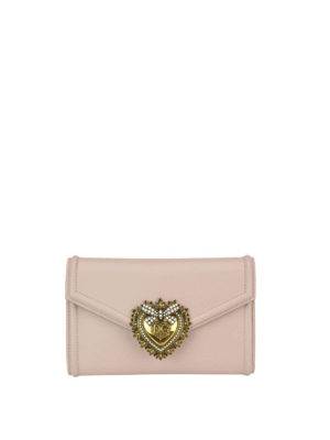 DOLCE & GABBANA: belt bags - Devotion smooth leather belt bag