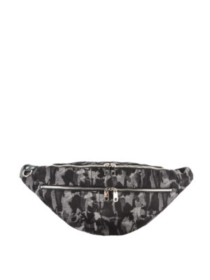 DOLCE & GABBANA: marsupi - Marsupio Mediterraneo in nylon camouflage