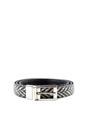 Dolce & Gabbana: belts - Dauphine leather belt