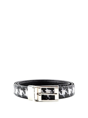 Dolce & Gabbana: belts - Dauphine leather belt