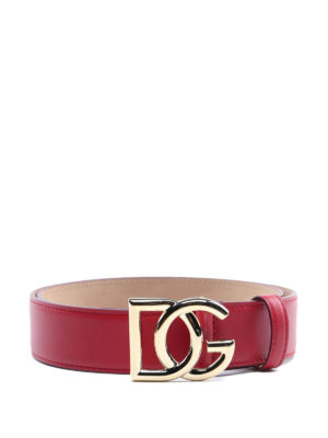 DOLCE & GABBANA: Gürtel - Gürtel - Rot