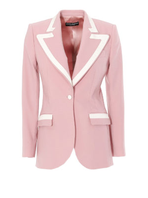 DOLCE & GABBANA: Blazer - Blazer - Rosado