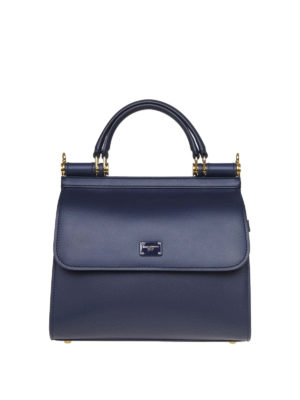 DOLCE & GABBANA: bauletti - Borsa Sicily 58 piccola blu
