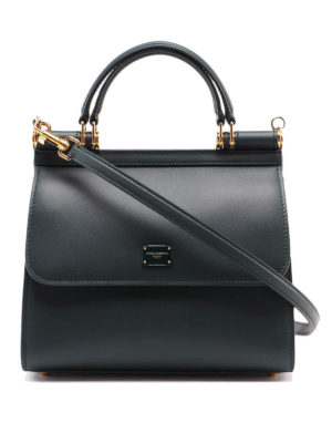 DOLCE & GABBANA: Bowling - Bowling Tasche - Dunkelgrün