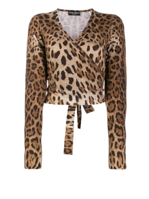 DOLCE & GABBANA: Cárdigans - Cárdigan - Estampado Animalier