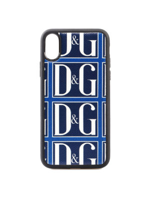 DOLCE & GABBANA: custodie e cover - Cover per iPhone X con quadri D&G